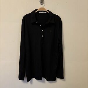 Criquet Men's Range Performance BRRR Golf Wicking Shirt XXL Black